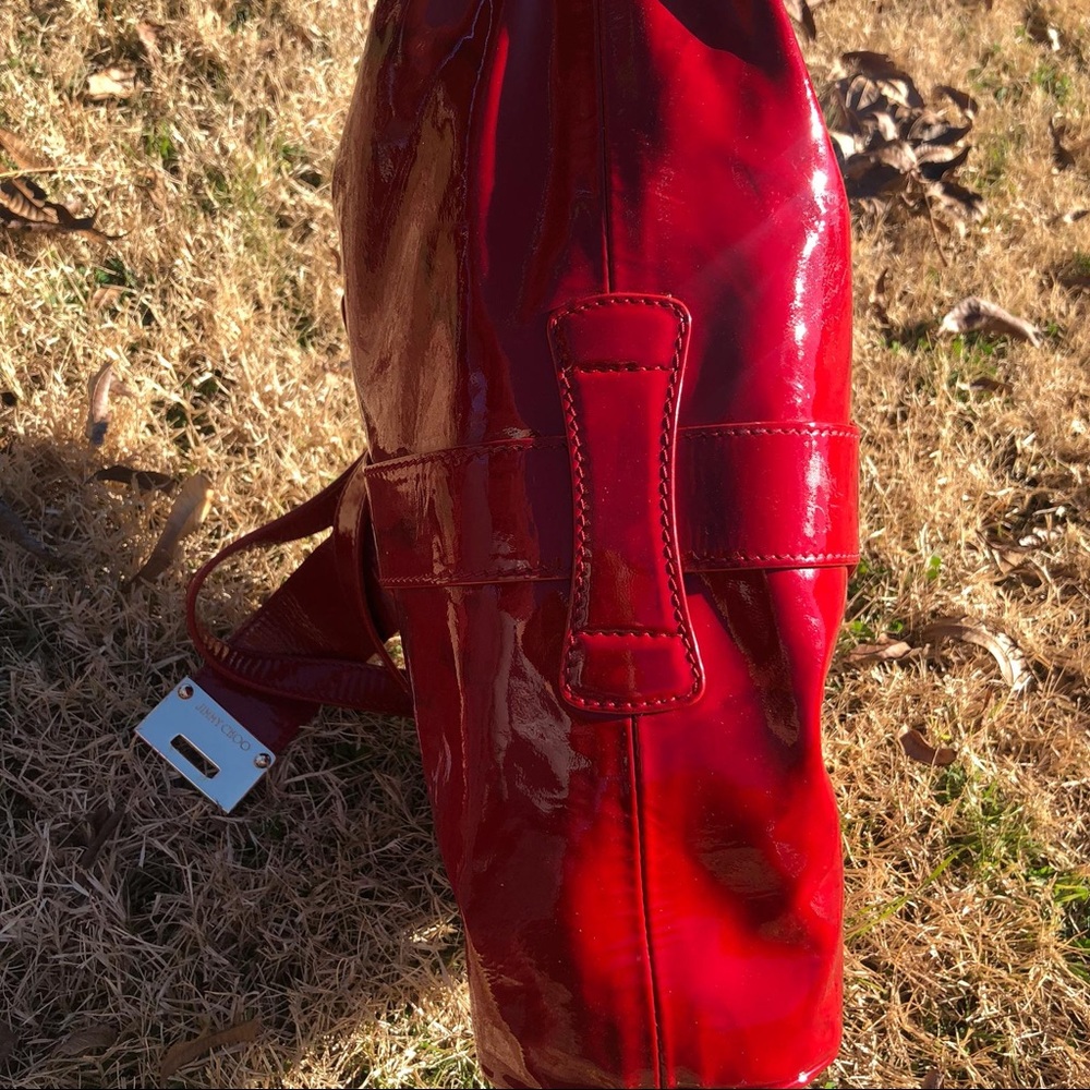 Jimmy Choo Riki Bag Red Leather - Picture 7 of 8